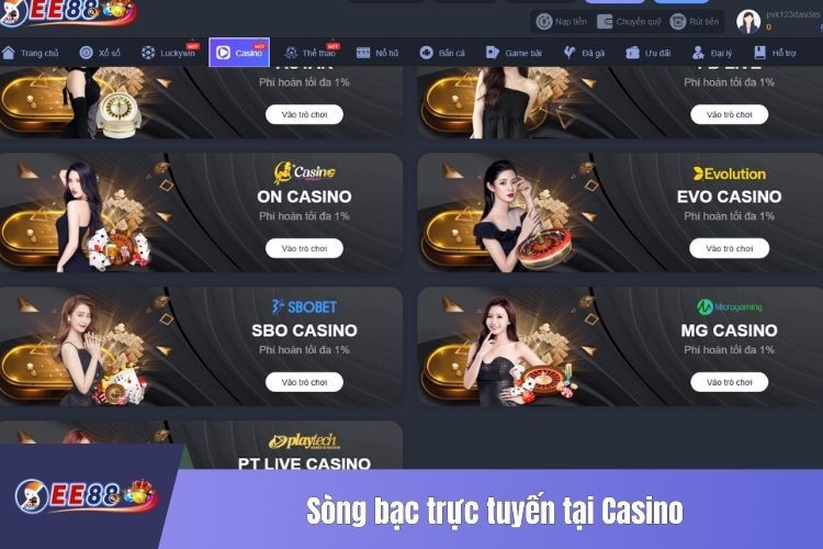 Sòng bạc trực tuyến tại Casino