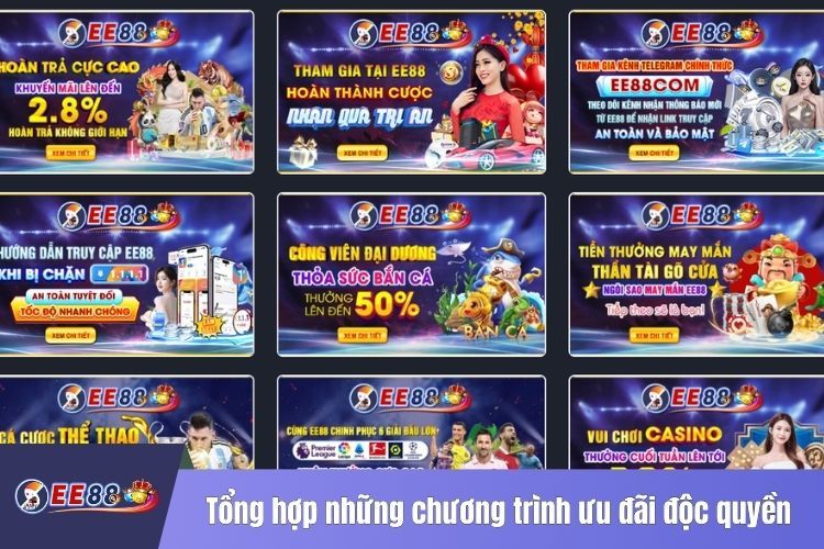 Tổng hợp những chương trình ưu đãi độc quyền của EE88